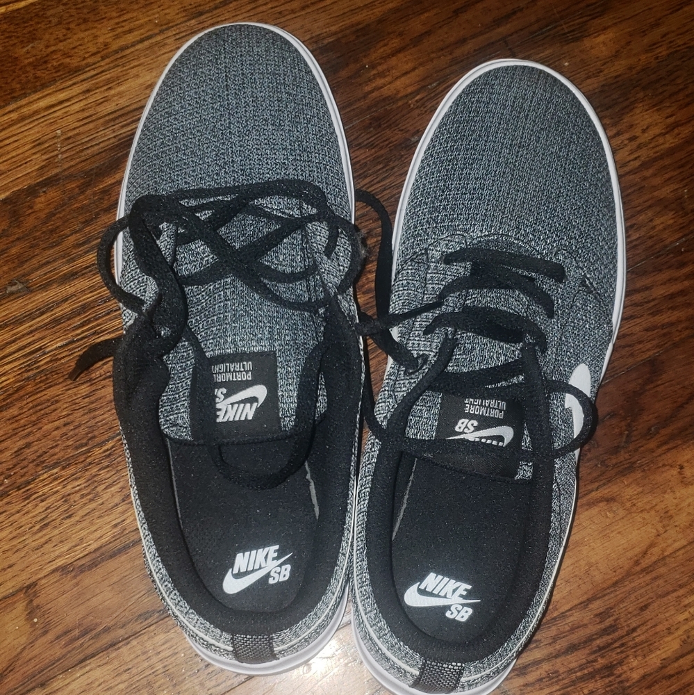 Youth Nike SB Portmore II Ultralight (GS) Black/Wh